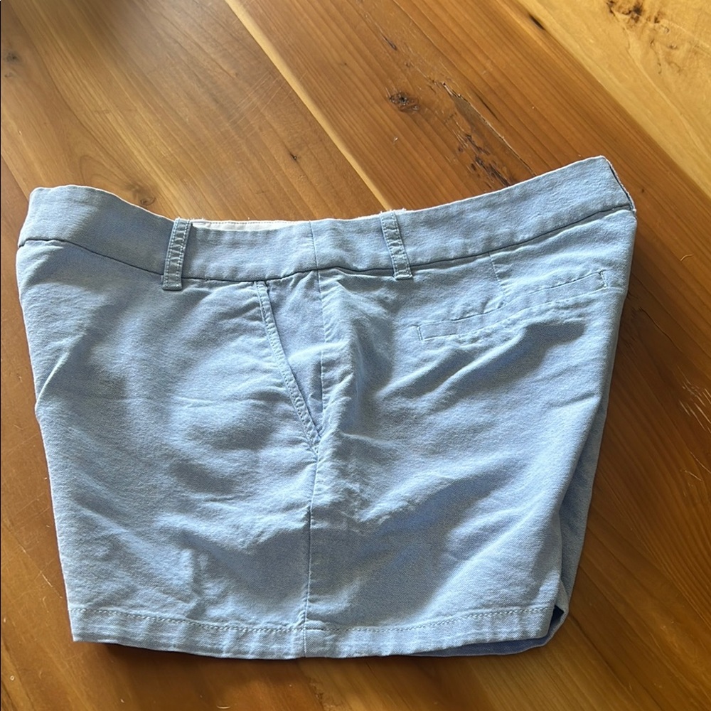 J. Crew Harbor  3” inseam  Light Blue Women Shorts soft Chambray/ Oxford  blue